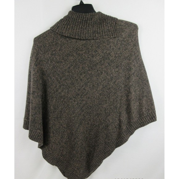 Karen Scott Sweater Womens L/XL Brown Acrylic Knit Cape Poncho Split Neck - Picture 3 of 4